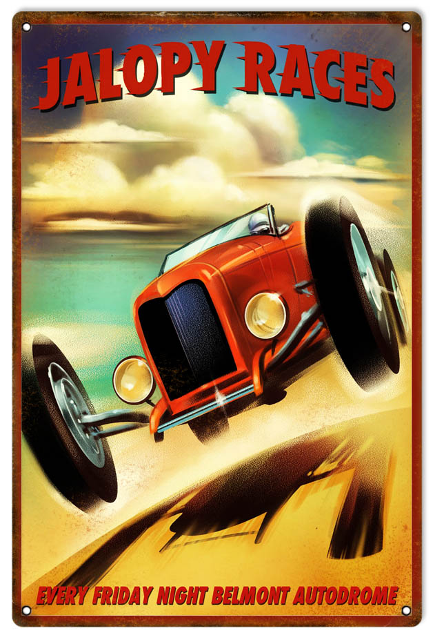 Jalopy Races 12x18