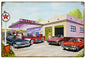 Texaco Mechanic On Duty 12x18