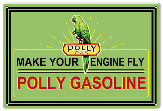 Polly Your Engine Fly Gasoline 12x18