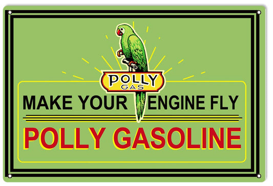 Polly Your Engine Fly Gasoline 16×24