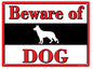 Beware Of Dog 9×12