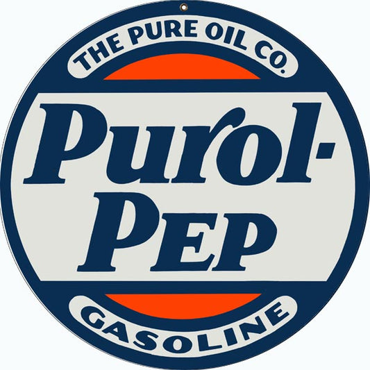 Pure Purol Pep Gasoline 14 x 14