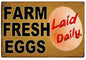Farm Fresh Eggs Laid Daily 24x 24