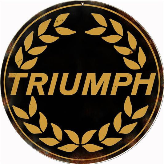 Triumph Motorcycle Gold 30 x 30