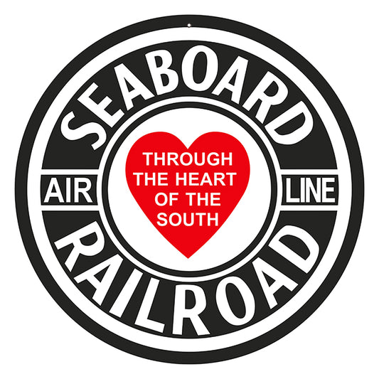 Seaboard Railroad Air Line Vintage Style Metal Sign 30 x 30