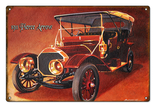 Pierce Arrow Classic Car Vintage Style Metal Sign 12 X 18