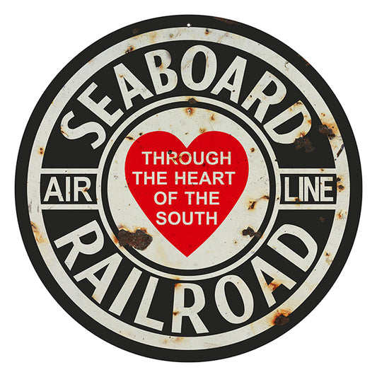 Seaboard Railroad Vintage Style Metal Sign 30 x 30