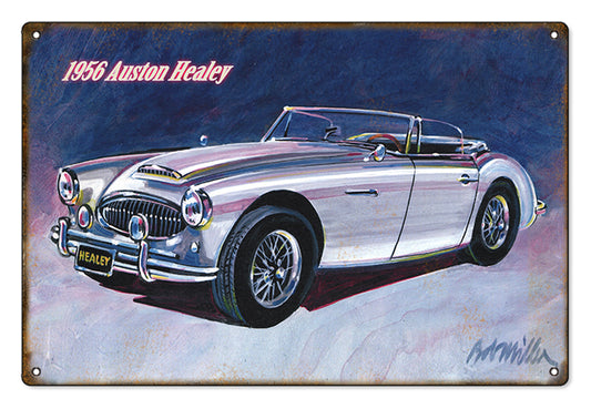 1956 Austin Healey Vintage Style Metal Sign 12 x 12