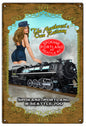 Railroad Pin Up Girl 12x18