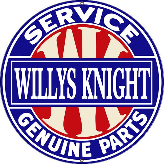 Willys Knight Service Vintage Style Metal Sign 18 x 18