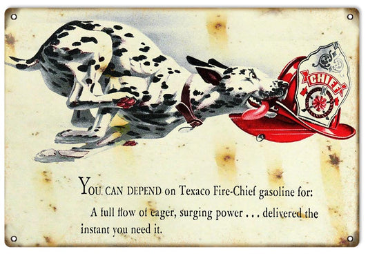 Texaco Fire-Chief gasoline 12 x 18