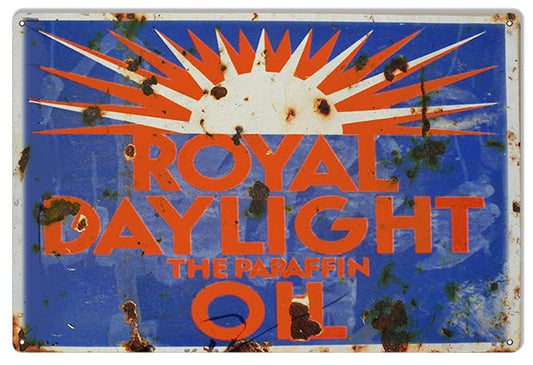 Royal Daylight Paraffin Oil Vintage Style Metal Sign 12 x 18