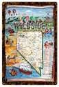Nevadas States Wild-side 12×18