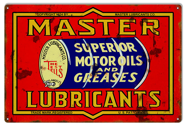 Master Lubricants Motor Oils 12x18