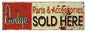 Dodge Parts Sold Here 6×18