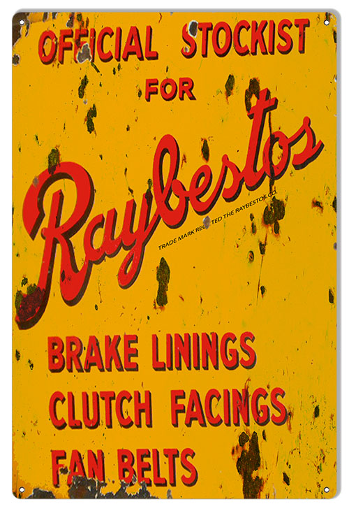 Official Stockist For Raybestos Vintage Style Metal Sign 12 x 18