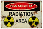 Danger Radiation Area 12x18