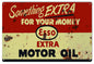 Gas Station Esso Extra Motor Oil 12x18