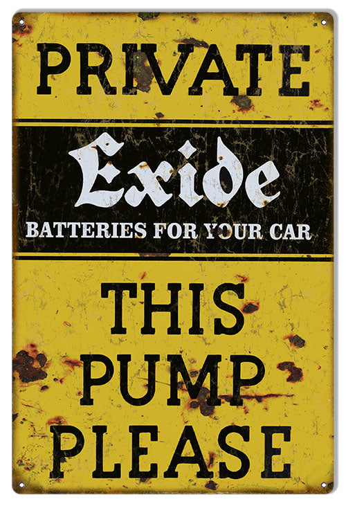 Exide This Pump Please Battery 12x18