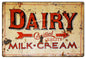 Dairy Certified Quality Milk Cream 12x18