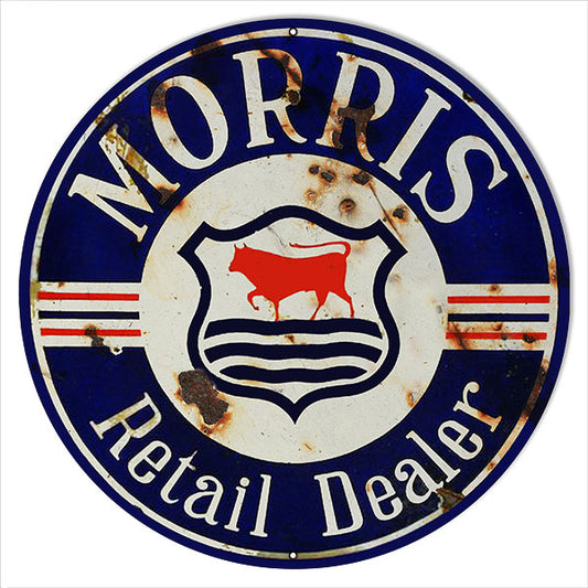 Morris Dealer Vintage Style Metal Sign 18 x 18