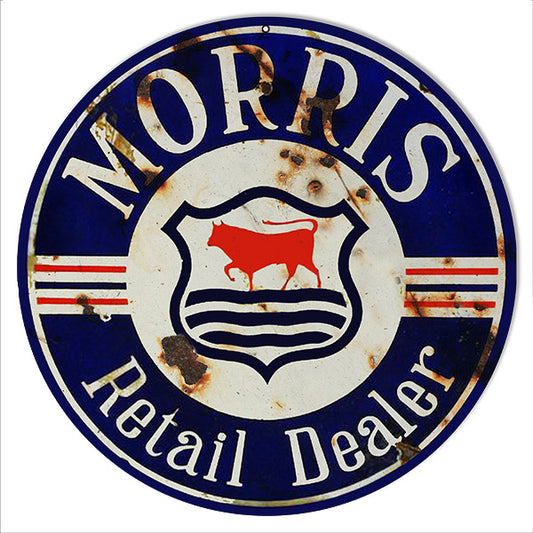 Morris Dealer Vintage Style Metal Sign 14 x 14