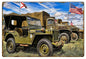 USA Military Jeep 12x18