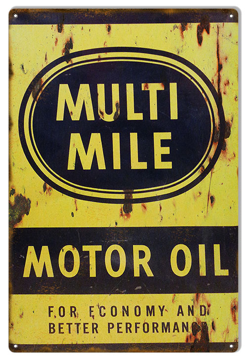 Multi Mile Motor Oil 12x18