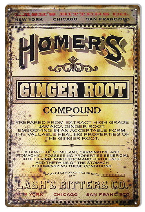 Homers Ginger Root 12x18