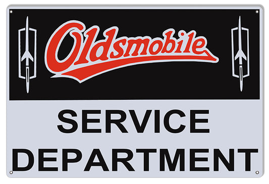 Oldsmobile Service Department Vintage Style Metal Sign 16 x 24