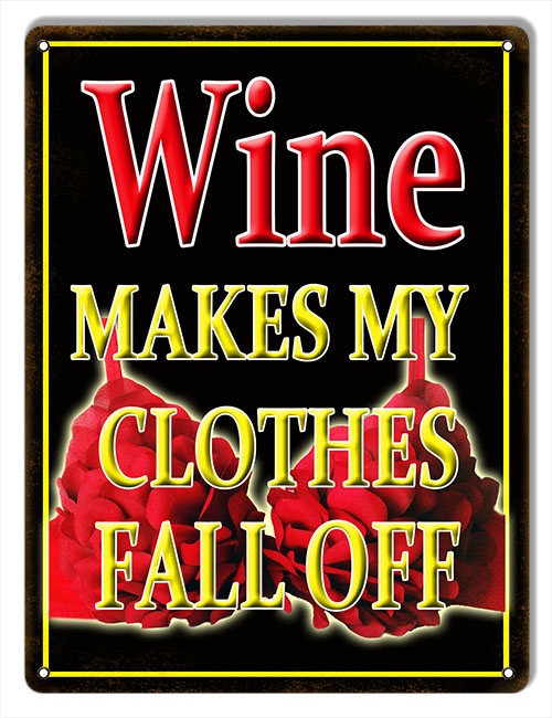 Red Bra Wine 9x12