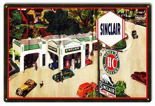 Sinclair HC Motor Oil Vintage Style Metal Sign 12 x 18