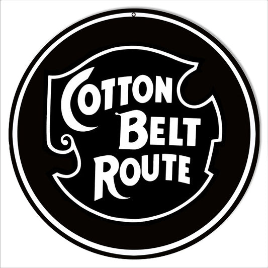 Cotton Belt Route Railroad Vintage Style Metal Sign 14 x 14