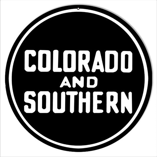Colorado And Southern Railroad Vintage Style Metal Sign 14 x 14
