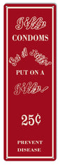 Jiffy Condoms 25 Cents 6×18