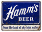 Hamms Sky Blue Beer 9×12