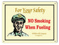 No Smoking When Fueling Gas Station 9×12