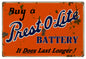 Red Prest O Lite Battery Gas Station 16×24