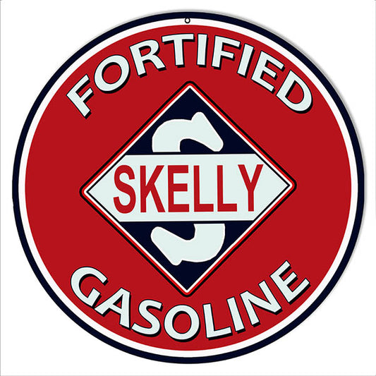 Skelly Fortified Gasoline Motor Oil 14 x 14