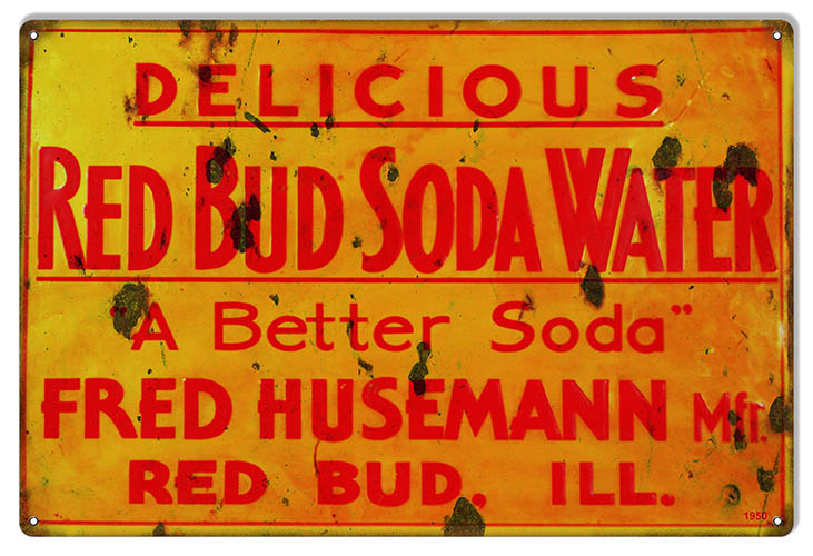 Delicious Red Bud Soda Water 12x18