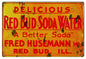 Delicious Red Bud Soda Water 12x18