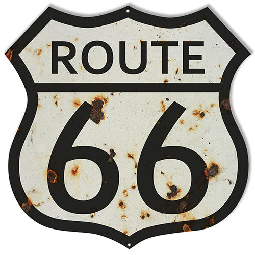 Route 66 Vintage Style Metal Sign 15 x 15