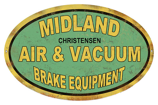 Christensen Brake Equipment Vintage Style Metal Sign 9 × 14