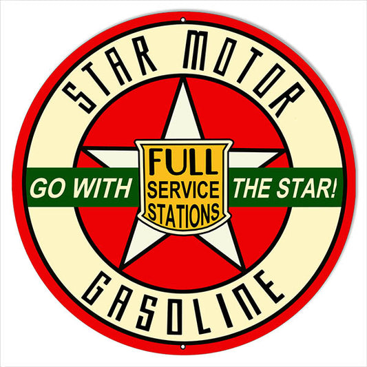 Go With Star Gasoline Motor Oil 24 x 24