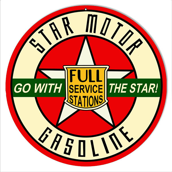 Go With Star Gasoline Motor Oil 14 x 14