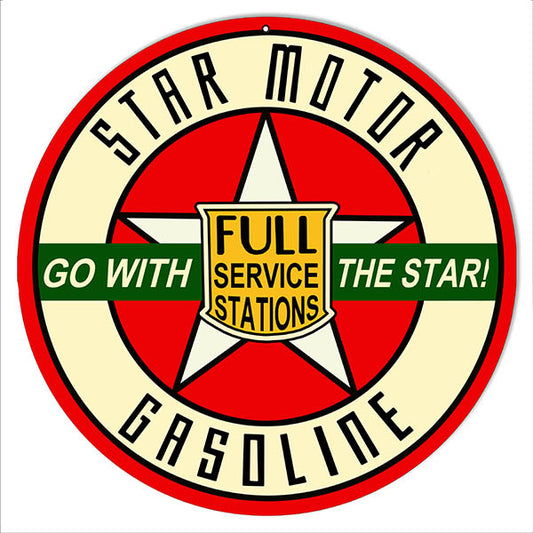 Go With Star Gasoline Motor Oil 14 x 14