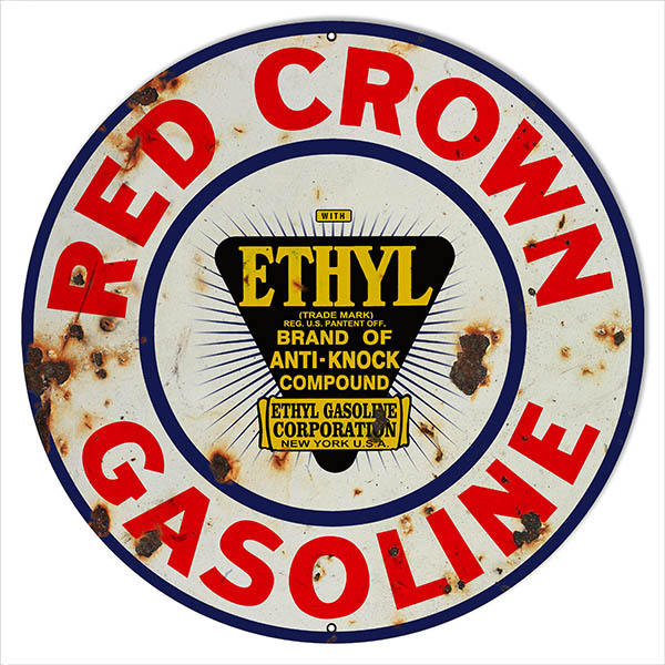 Red Crown Ethyl Gasoline 24 x 24