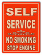 No Smoking Stop Engine  9×12