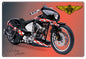 All Black Motorcycle 12x18