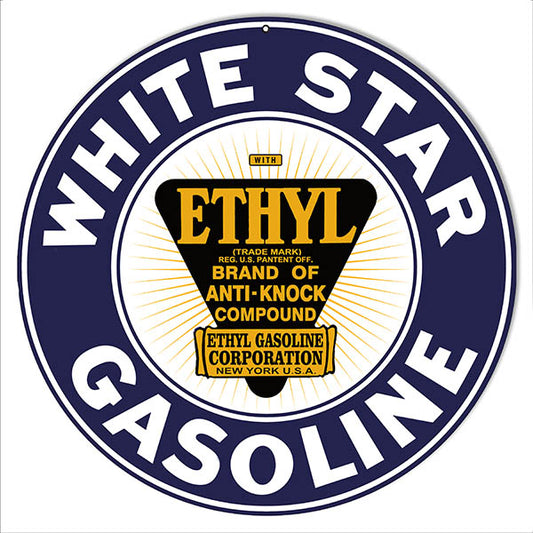 White Star Gasoline Motor Oil 14 x 14
